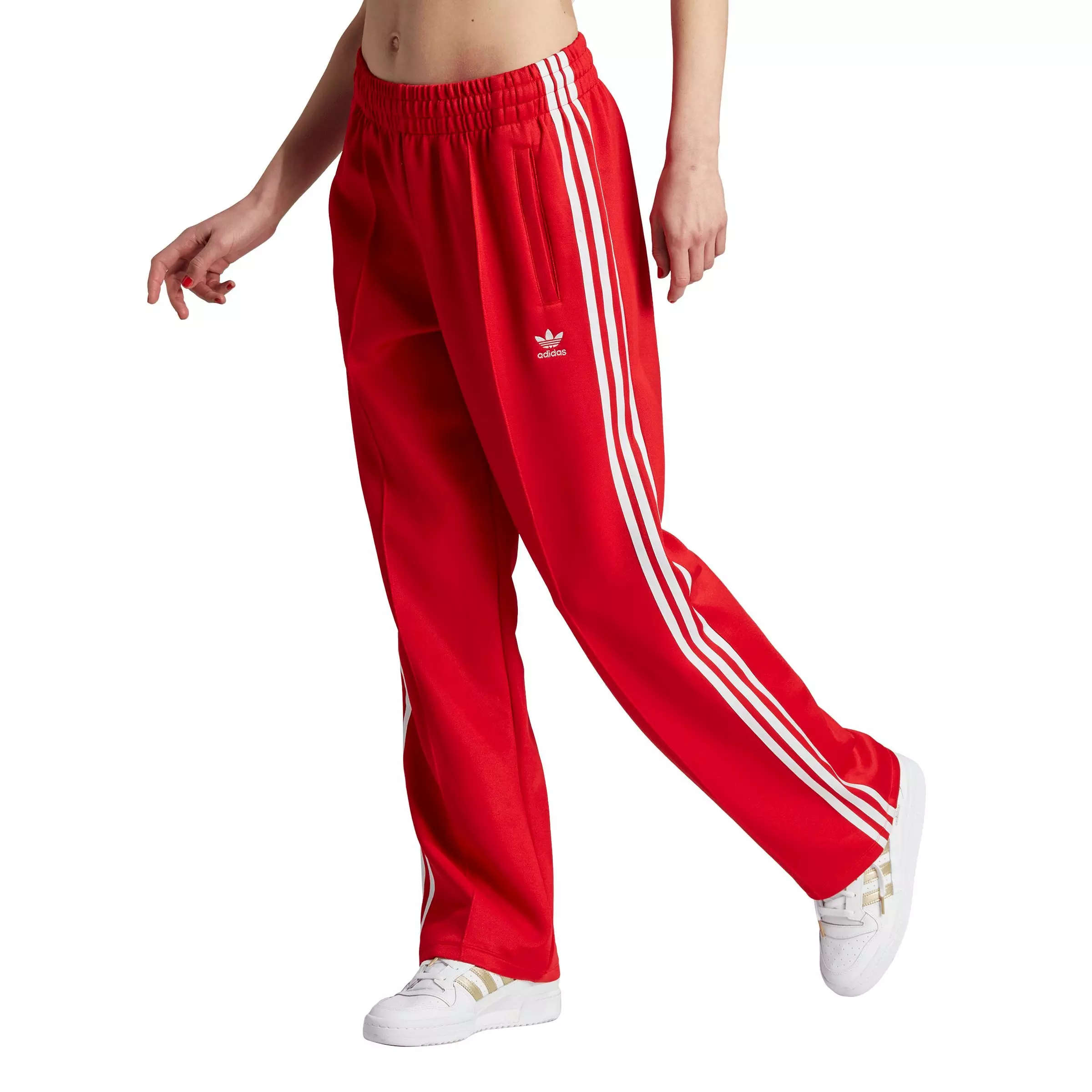 Red adidas jogging pants deals